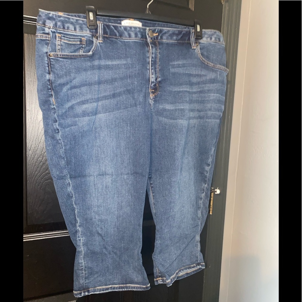 Lane Bryant denim capri 24